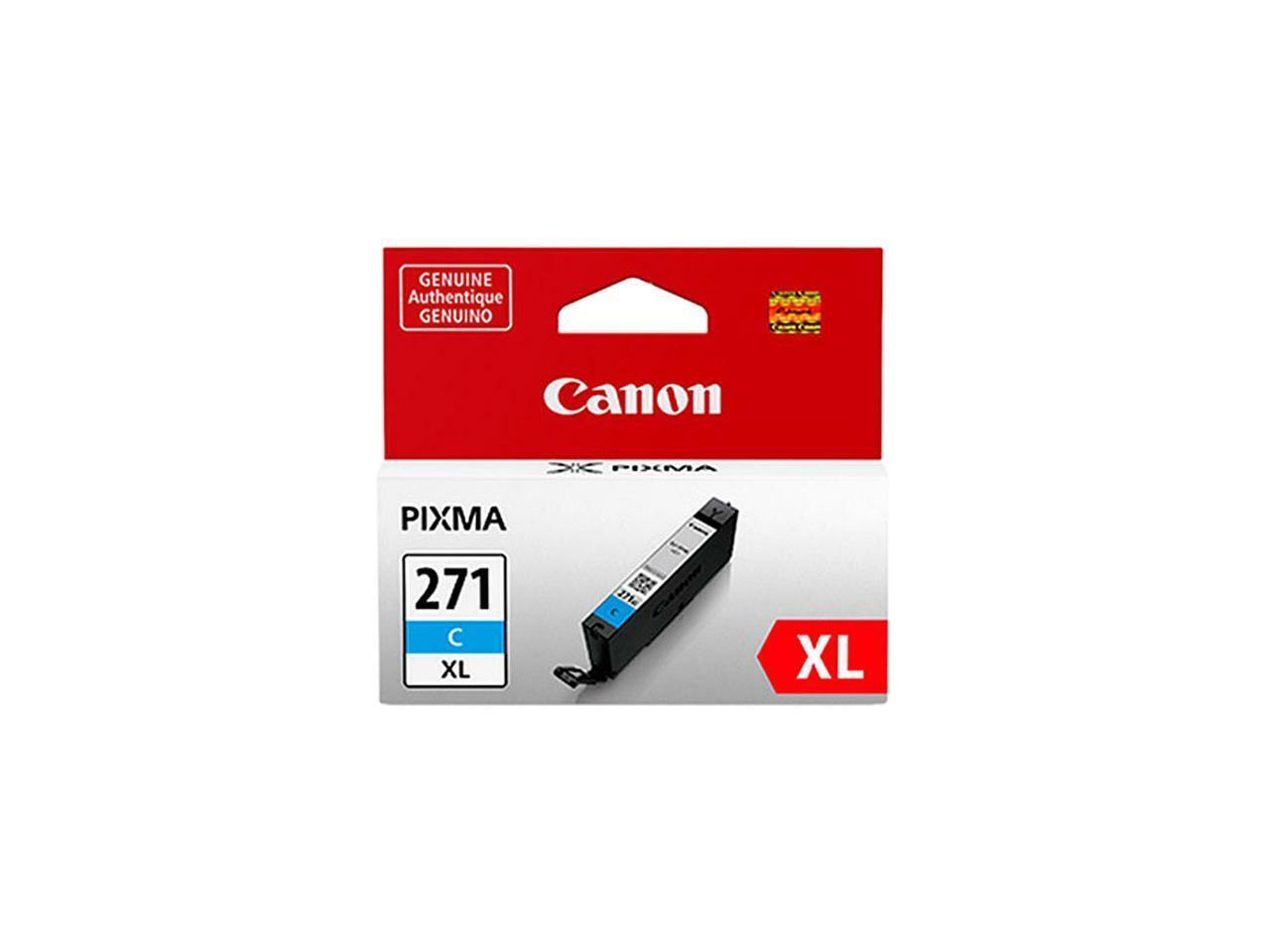 Original Canon CLI-271XL High Yield Cyan Ink Cartridge-0