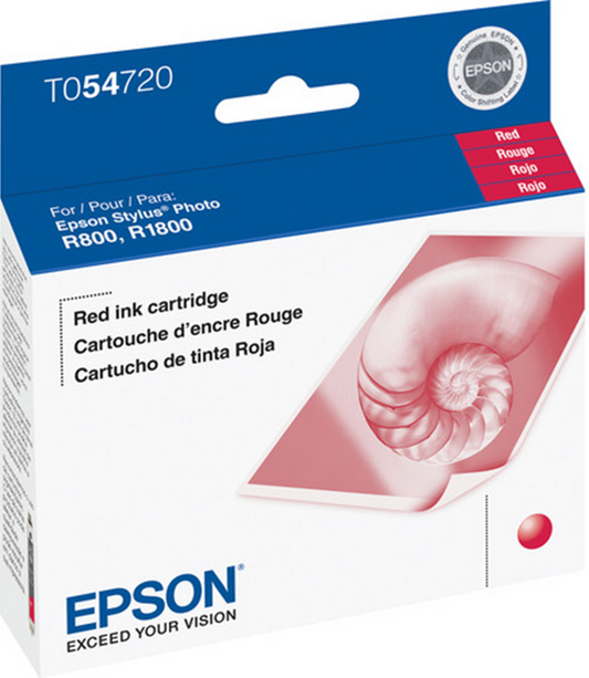 Genuine OEM Epson 54 (T0547) Red Ink Cartridge-0