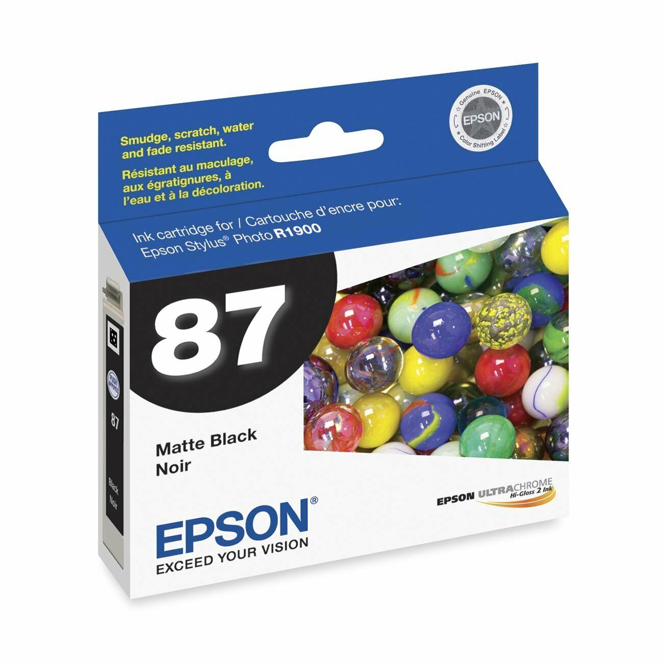 Original Epson 87 (T0878) Matte Black Ink Cartridge-0