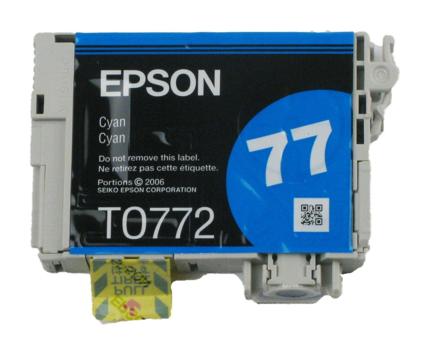 Original Epson 77 (T0772) Cyan Ink Cartridge-0