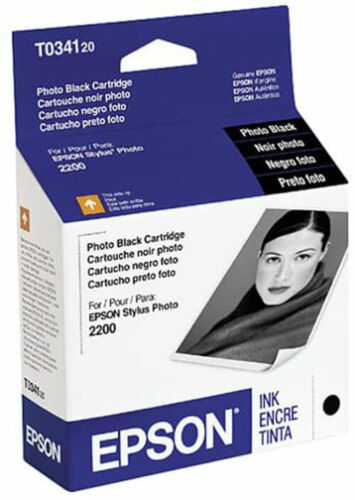 New Genuine Epson 34 (T0341) Photo Black Ink Cartridge-0