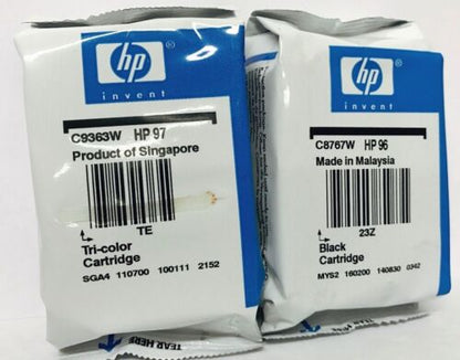 Original HP 96/97 Black & Color Ink Cartridges-1