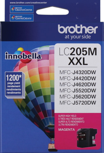 New Genuine Brother LC205XXL Magenta Ink Cartridges-0