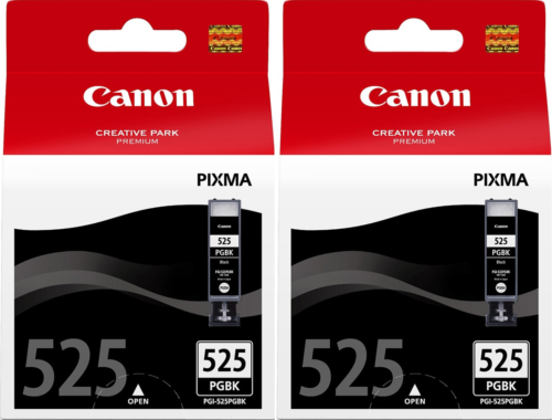 Original Canon PGI-525 Black Ink Cartridges- 2 Pack-0