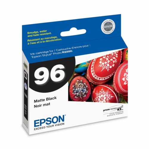 Original Epson 96 (T0968) Matte Black Ink Cartridge-0