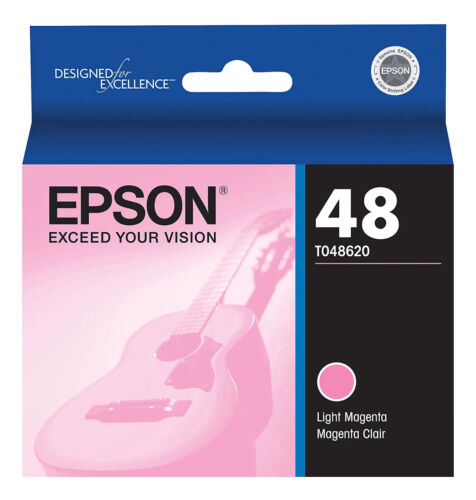 New Genuine Epson T0486 Light Magenta Ink Cartridge-0