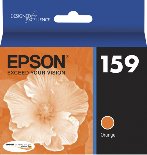 New Genuine Epson 159 (T159920) Orange Ink Cartridge-0